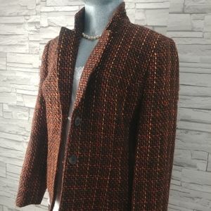 Korinna 3/4 Sleeves Tweed Blazer Size 8